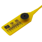 铅封厂家直销一次性塑料封条扎带煤运货运物流集装箱防伪标签牌  HB-PL112