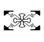 60x40mm 超高频 RFID M4 干Inlay