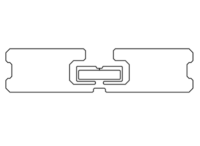 94x22mm超高频 RFID U8 干Inlay
