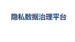 隐私数据治理平台