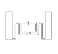 50x30mm 超高频 RFID U8 干Inlay