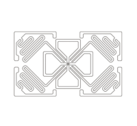 50x30mm 超高频RFID M4 干Inlay