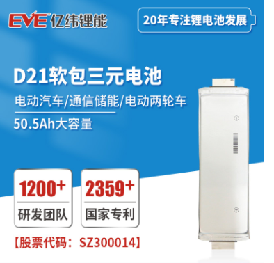 D21软包三元电池图片
