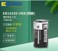 锂亚电池  ER14250-VBR(焊脚)