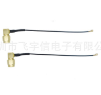 天线同轴连接线 ipex转SMA CRC9弯公头转SMA母头 天线连接线