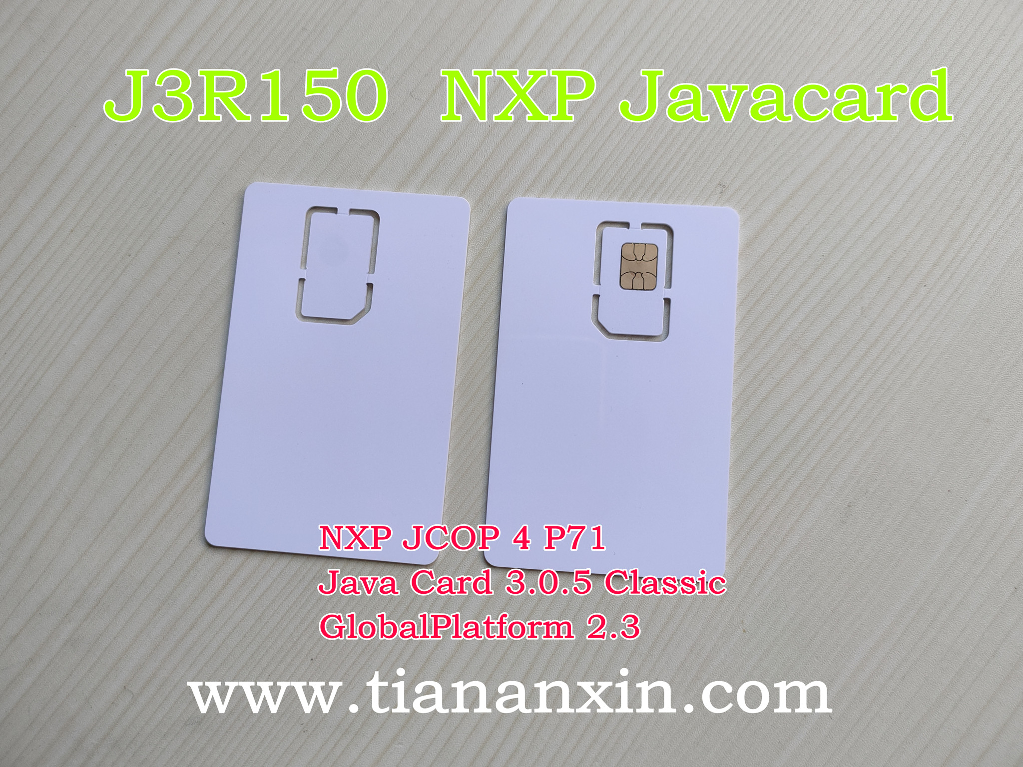 J3R150 6 PIN NXP JCOP 4 P71Java Card 卡6触点Nano SIM定制图片