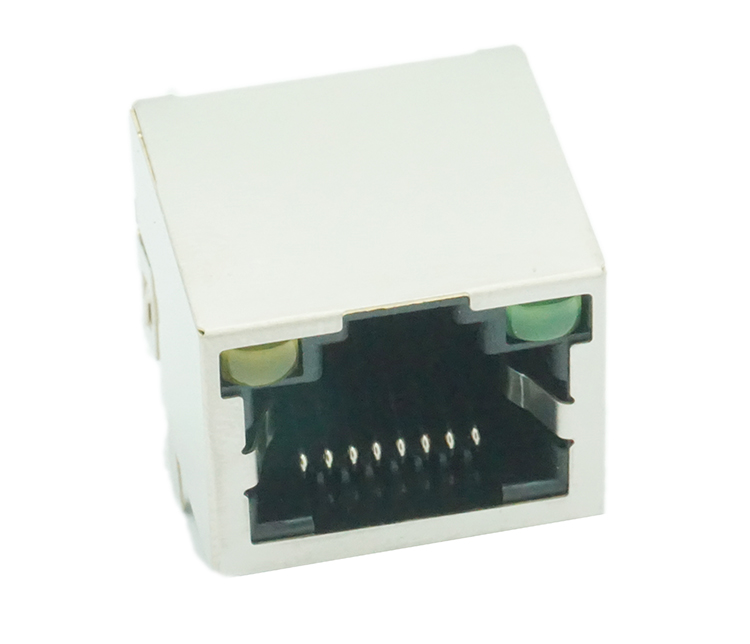FC601-56S-LED RJ45 网络接口 网络变压器 带灯外壳 8P8C-1X1图片