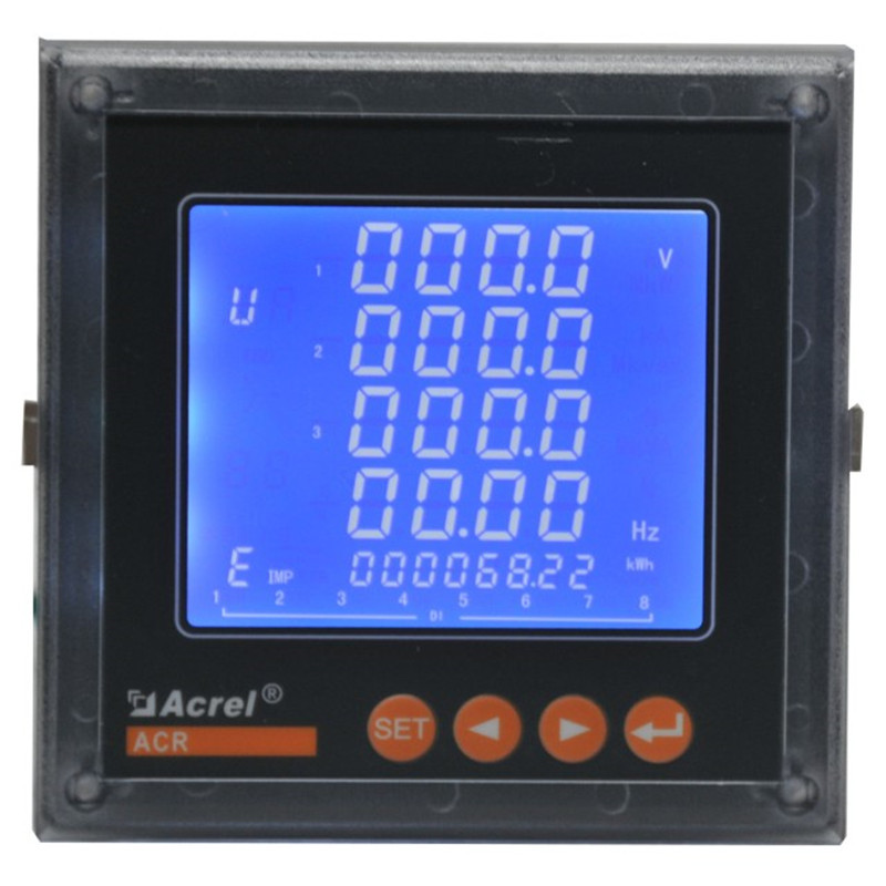 ACR220EFL-M三相电表嵌入式供热能源供热设备耗能统计用螺钉安装RS485通讯图片