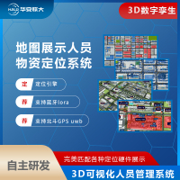 3D建模地图分层展示化工油库人员定位系统支持UWB蓝牙LoRa北斗GPS