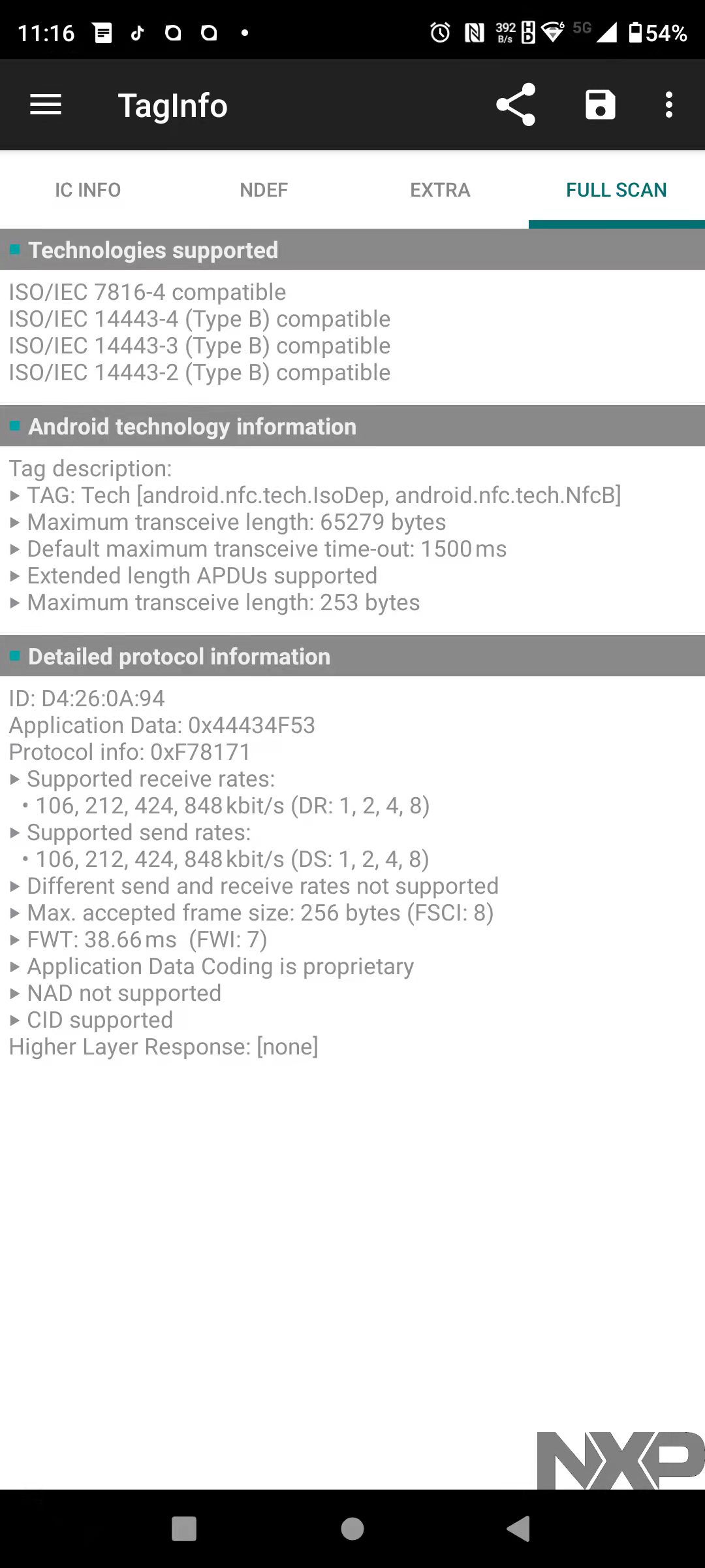 天安信技术新款支持848kbit/s的Type B CPU卡图片