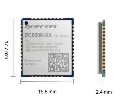  物联网首选 小尺寸 LTE Cat 1模块 EC800N-CN