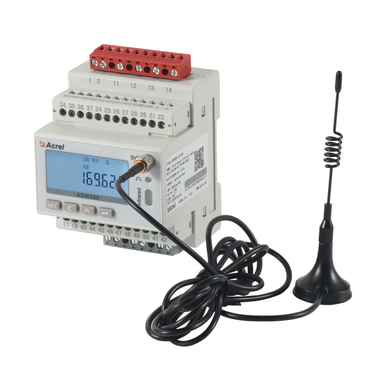 安科瑞导轨式电能表ADW300-C ADW300-4G 485通讯 4G计量表图片