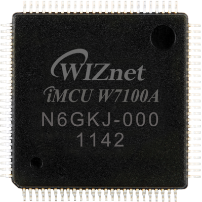 北京博控代理Wiznet以太网芯片W7100A 集成电路 IC 现货供应