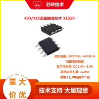 433无线接收芯片 XL520 射频芯片