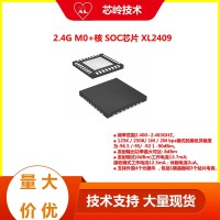 2.4G M0+核 SOC芯片 XL2409 无线收发 集成大资源M0核MCU