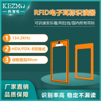 高识读率RFID动物耳标识读器 双天线牛通道盘点识别器