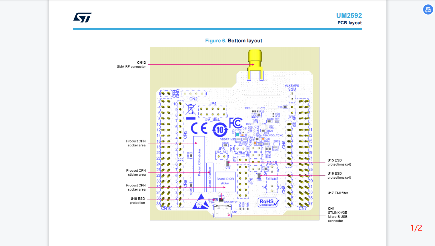 低频段 RF 频率范围 LoRaWAN WL55JC2 开发模块开发板开发套件图片