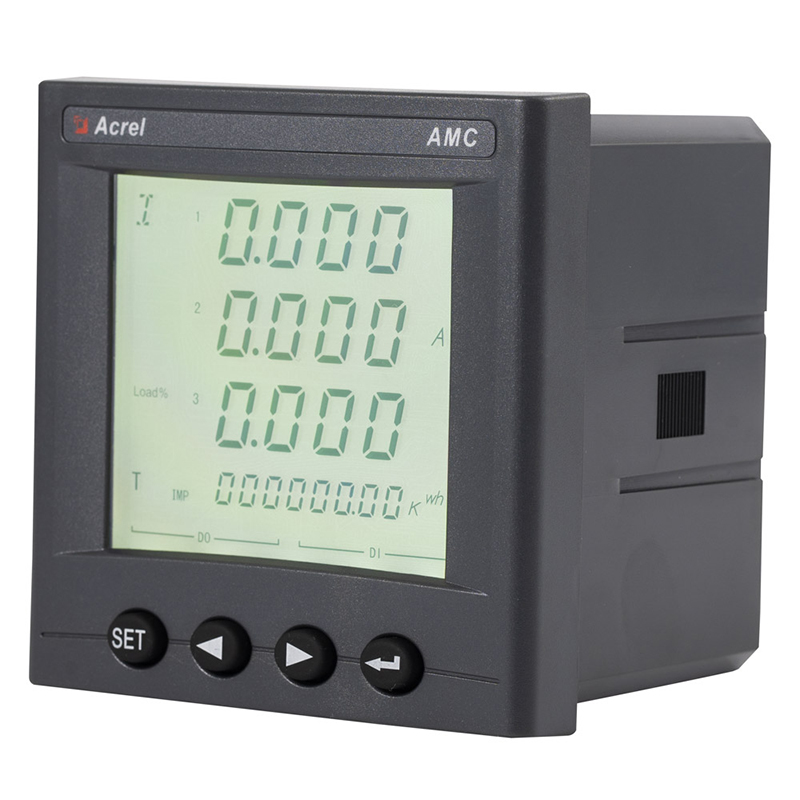 安科瑞多功能数字电表AMC96L-E4/KC嵌入式安装液晶面板电力测量仪表图片