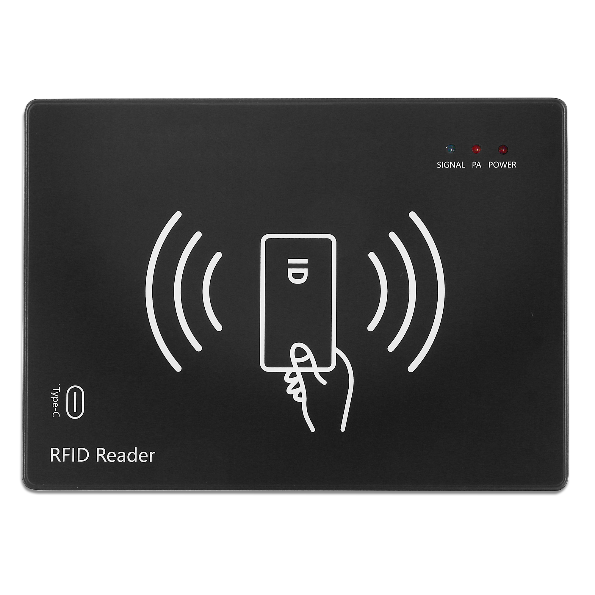 UHF RFID桌面式发卡器 近距离读写卡Type-C接口 支持光标输入 国军标发卡器GJB7377.1A 零售结算台 图片