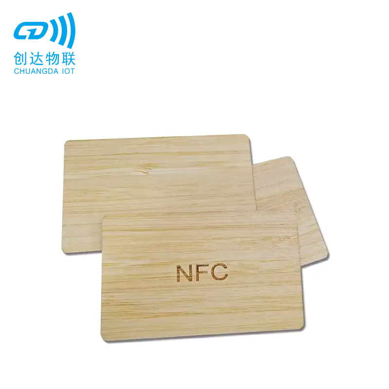 NTAG216芯片激光雕刻印刷NFC木卡 NFC手机可读取网址木卡 图片