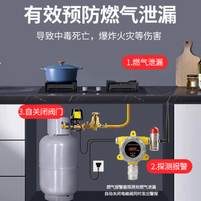 4G数字显示探测甲烷丙烷燃气浓度检测智能消防方案工业商业防爆燃气报警器