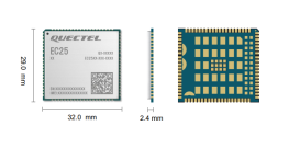 移远通信 LTE4G CAT4模块 EC25  专为 M2M 和 IoT 应用而设计