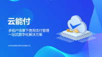 多租户场景下费用支付管理一站式数字化解决方案