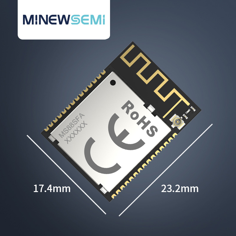 创新微nRF52840高性价比低功耗蓝牙解决方案MS88SFA8带PA蓝牙模块图片