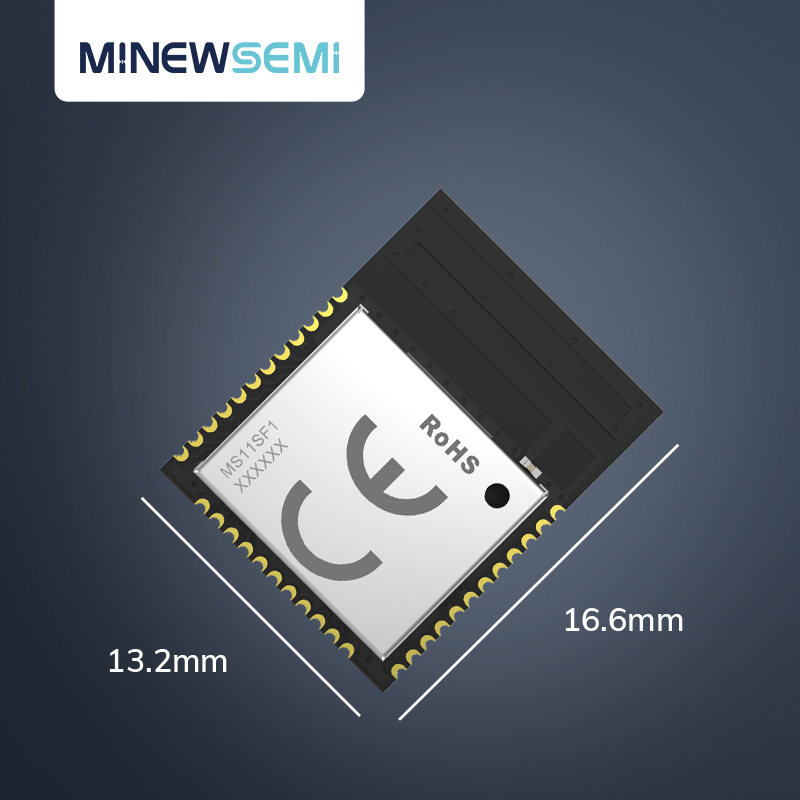 WiFi模块MS11SF11带AT固件wifi蓝牙二合一无线控制透传物联网模组图片