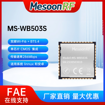 WiFi 6ģ2.4G/5G˫Ƶ˫ģBT5.4ģ/MS-WB503S
