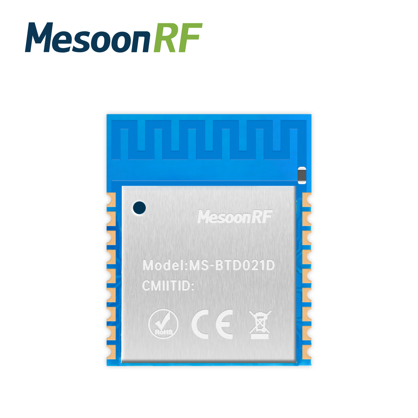 双模蓝牙模块SPP3.0+BLE5.3支持主从一体无线串口透传模块MS-BTD021D图片