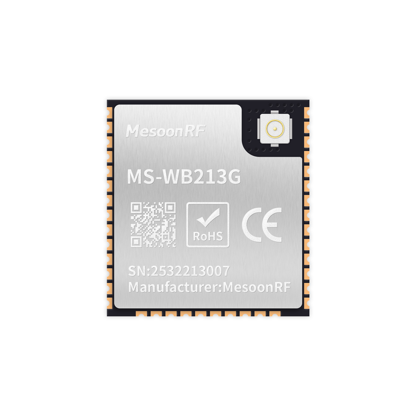 2.4G WiFi数传模块+蓝牙4.2双核物联网模组MS-WB213G图片