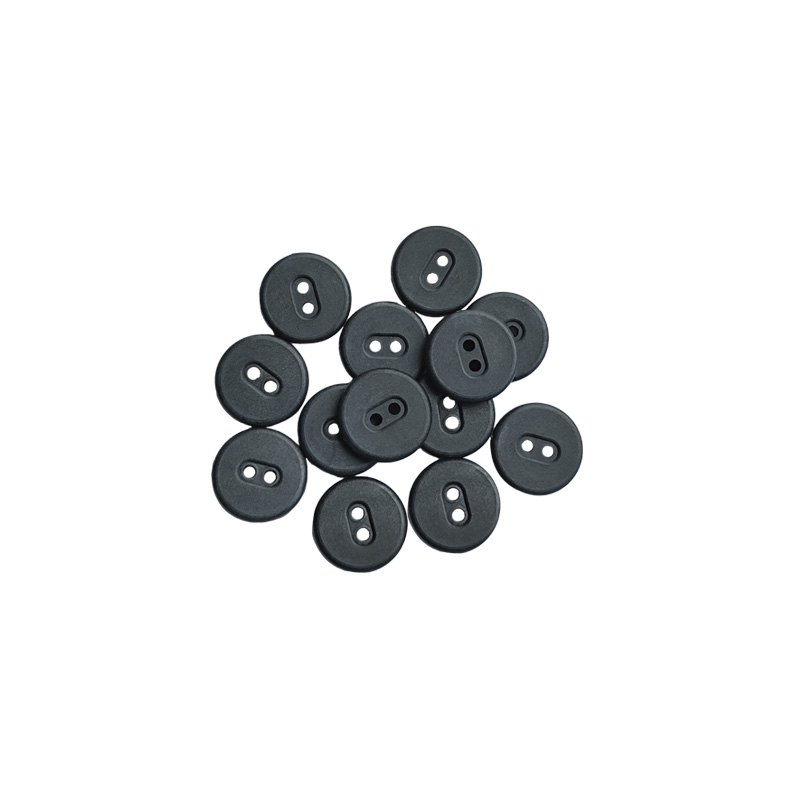 RFID超高频PPS纽扣标签直径18mm防水耐高温服装布草洗涤标签带孔图片