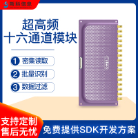 RFID十六通道读写模快工业多标签识别管理远距离读卡器通道模组