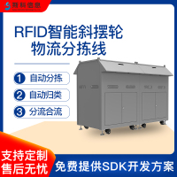 RFID智能分拣线物品自动化分拣设备斜摆轮物流多角度自动分拣线
