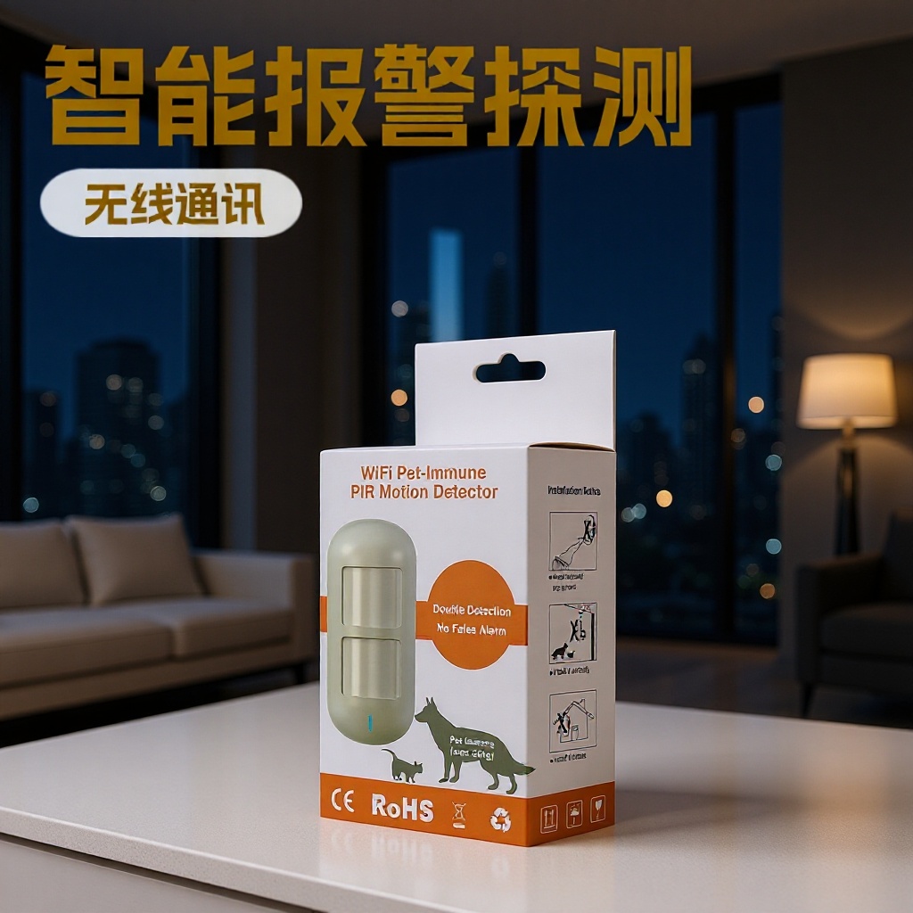 外贸红外人体传感器入侵感应探测报警器活动监测智能感应跨境出口图片