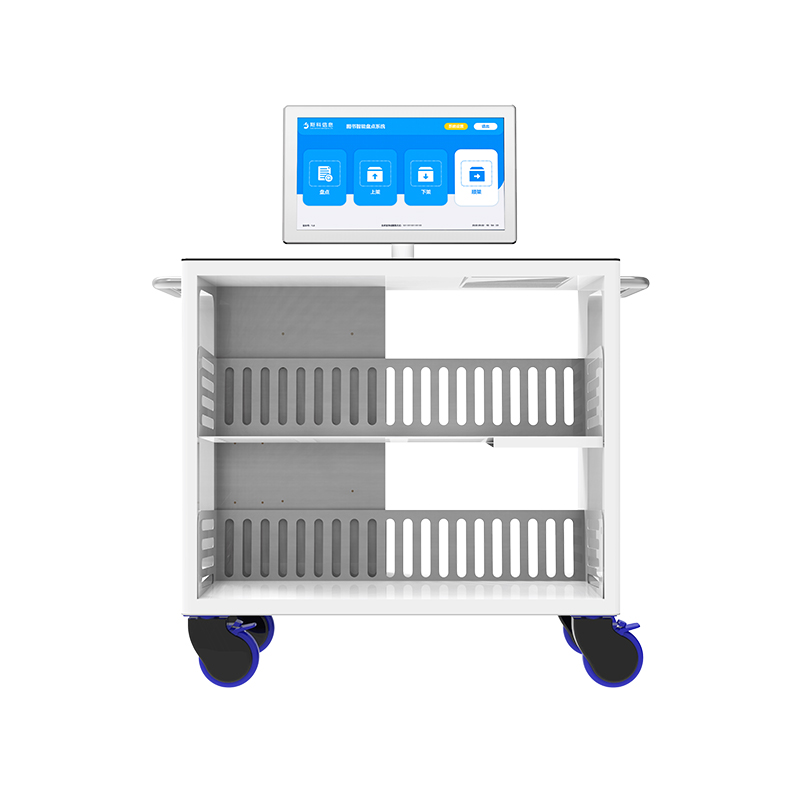 RFID多功能智能盘点车图书档案标签录入绑定台批量盘点移动式推车图片