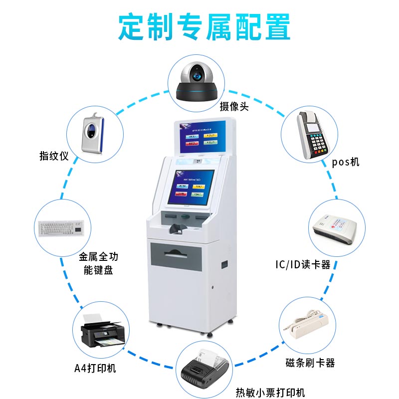 自助服务终端一体机适用于医院银行海关车管所政务大厅图片