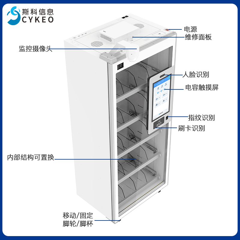 RFID智能耗材柜自动盘点无人值守高值耗材管理柜对接医院HIS系统图片