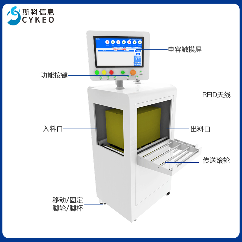 RFID隧道式盘点通道机高效批量盘点自动化产线传送机小型隧道机图片