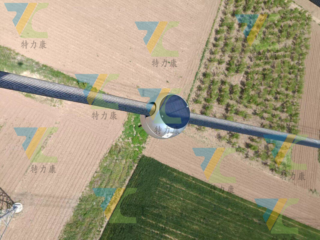  输电线路防舞动监测预警装置4G传输 + 北斗定位图片