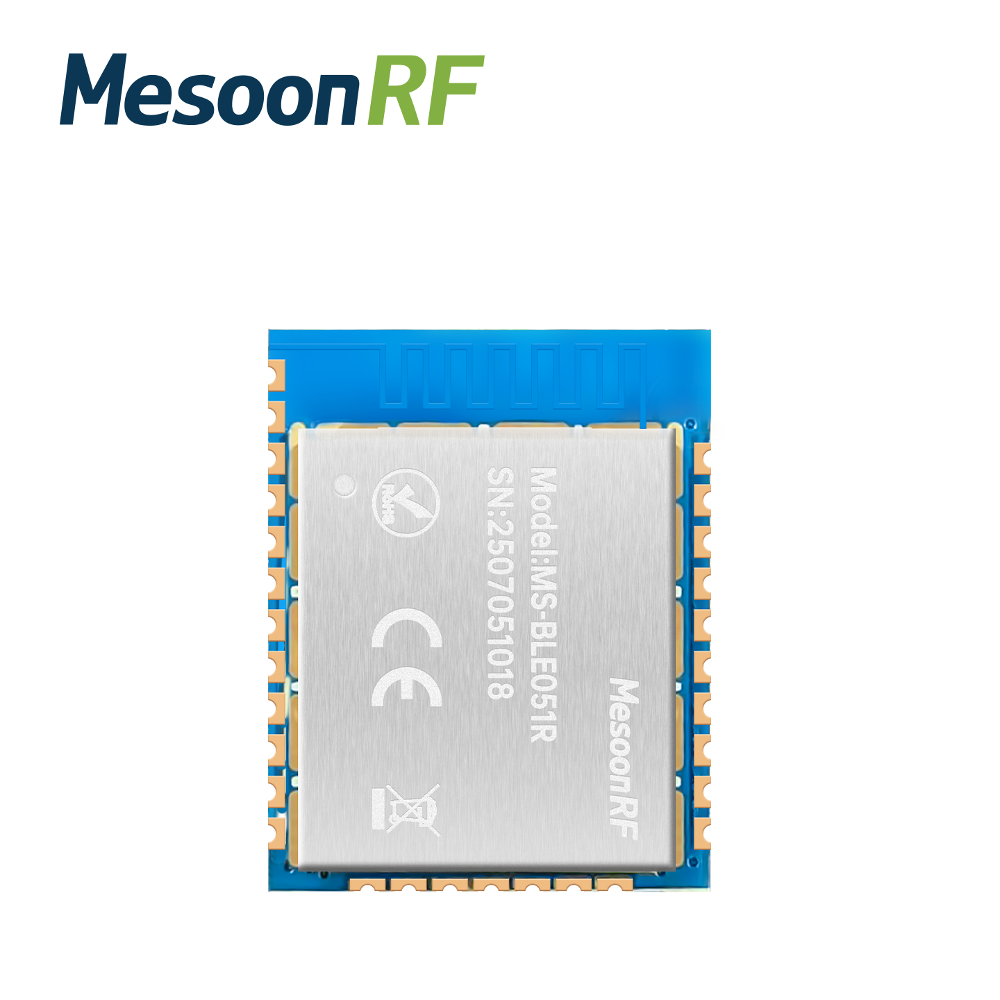 超低功耗BLE5.1蓝牙模块小尺寸主从一体无线串口透传MS-BLE051R图片