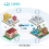LWC01 2km LoRa传输蓝牙人员定位信标中继工牌内置加速度传感器 一键报警图片