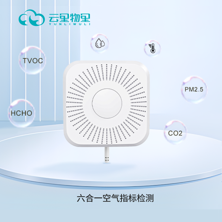 LSG01 LoRaWAN室内多合一空气质量传感器PM2.5温湿度CO2甲醛 TVOC检测仪图片