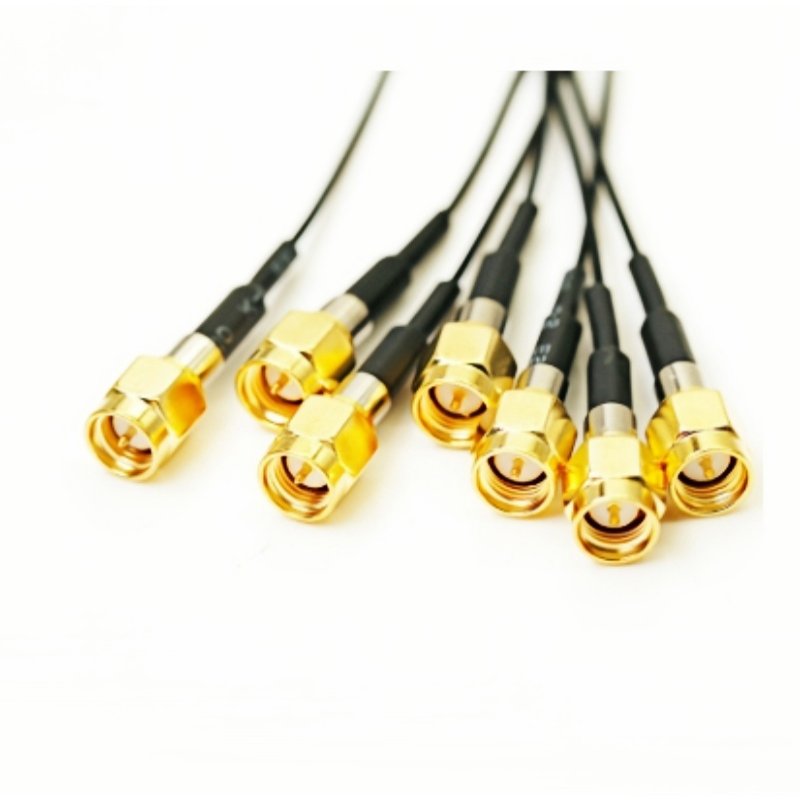 天线转接线 射频同轴线 SMA 公头内螺内针转剥线  RG178 线长150mm   RF射频连接线  适用所有射频发射 / 接收通信系统图片