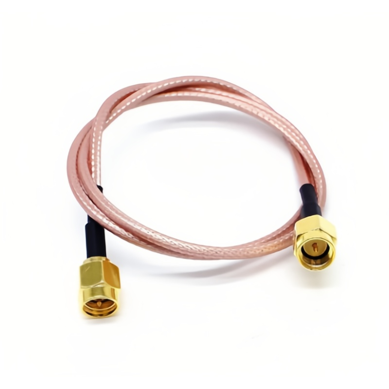 天线转接线 射频同轴线 SMA 公头内螺内针转公头内螺内针  RG178 线长150mm   RF射频连接线  适用所有射频发射 / 接收通信系统图片