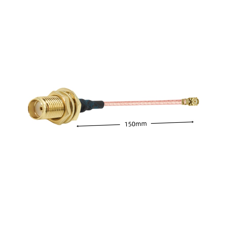 天线转接线 射频同轴线 SMA 母头外螺内孔转IPEX G1/ UFL  RG178 线长150mm  4件套 RF射频连接线  适用所有射频发射 / 接收通信系统图片