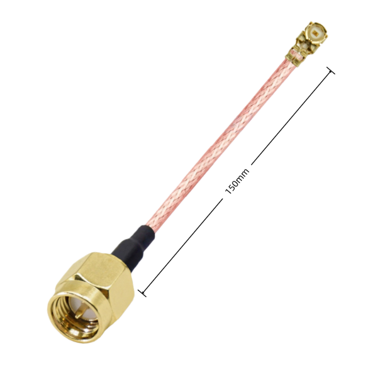 天线转接线 射频同轴线 SMA 公头内螺内针转IPEX G1/UFL  RG178 线长150mm   RF射频连接线  适用所有射频发射 / 接收通信系统图片