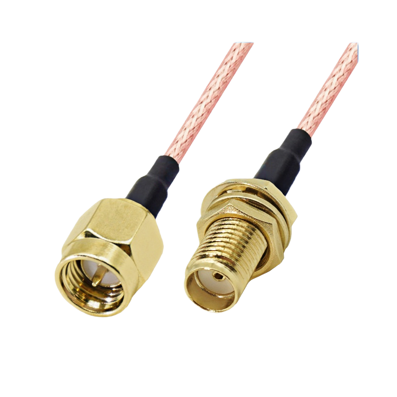 天线转接线 射频同轴线 SMA 母头外螺内孔转公头内螺内针  RG178 线长150mm  4件套 RF射频连接线  适用所有射频发射 / 接收通信系统图片