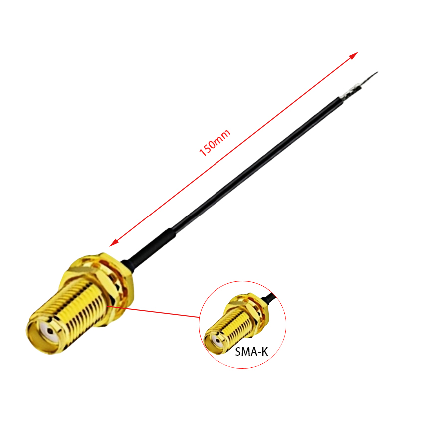 物联网终端同轴电缆 150mm 低驻波 适用于传感 / 监控设备图片